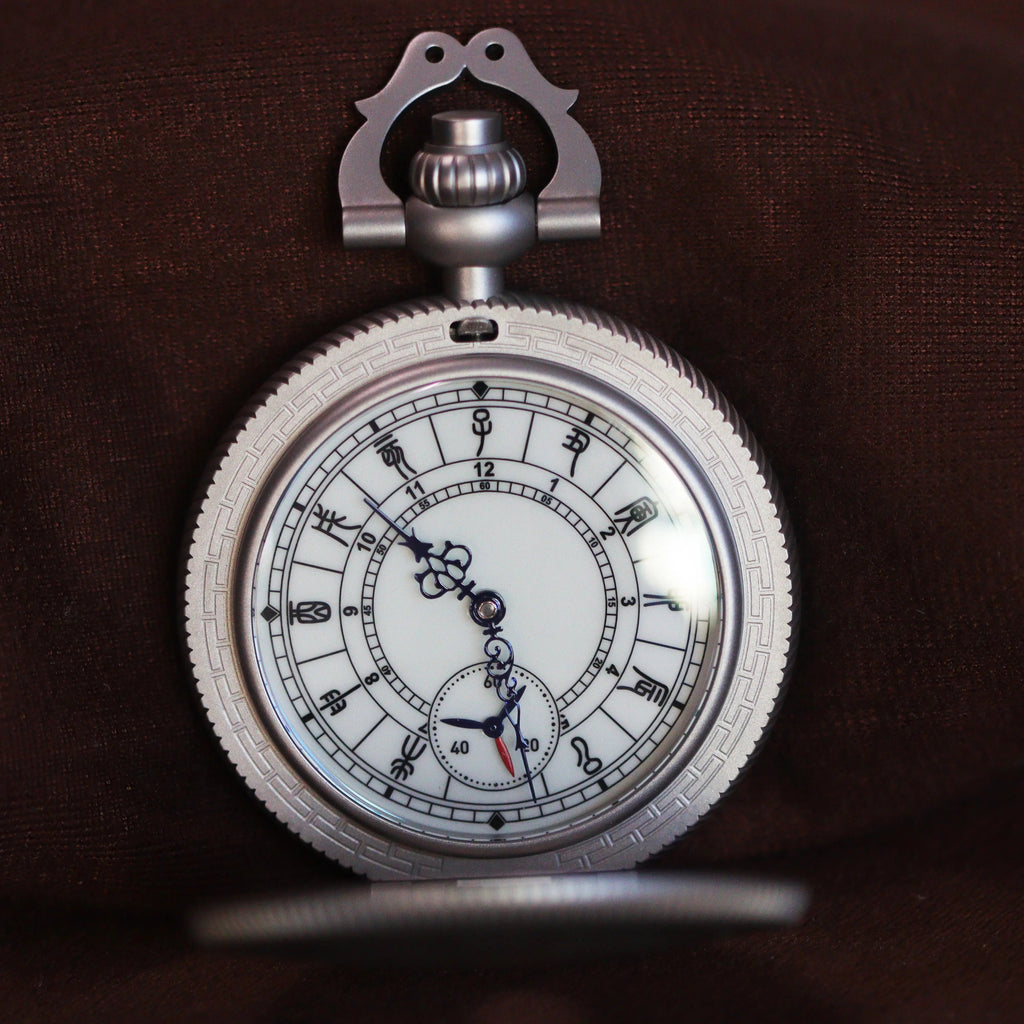 Waterproof mechanical bronze/sandblasted steel pocket watch sidaxin